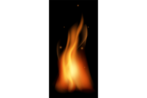 Download Fire Light Mockup. Realistic Burning Fla - Burning Collection