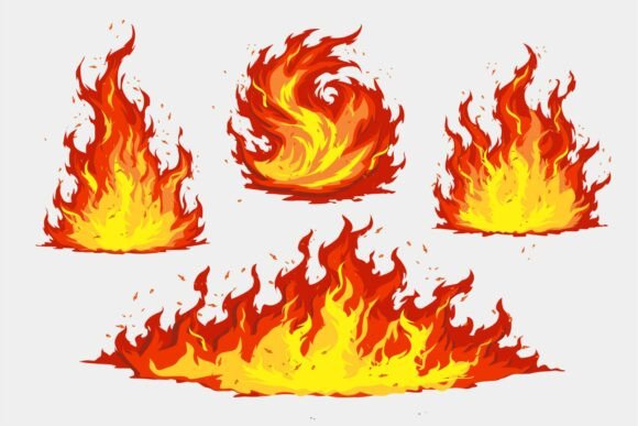 Download Cartoon Fire Flame Effects - Flame effects Collection