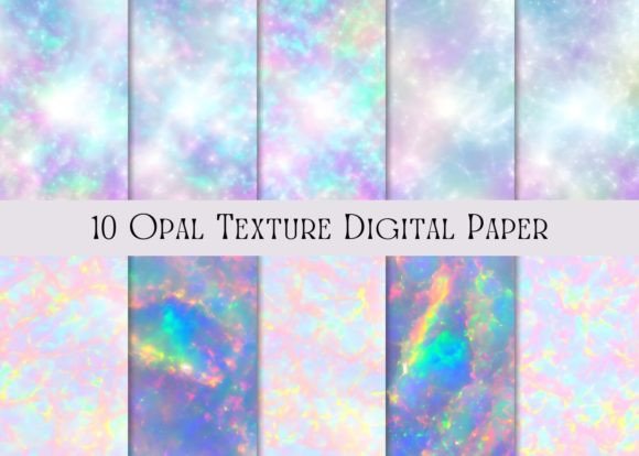Download 10 Opal Texture Digital Paper - Premium Bundle
