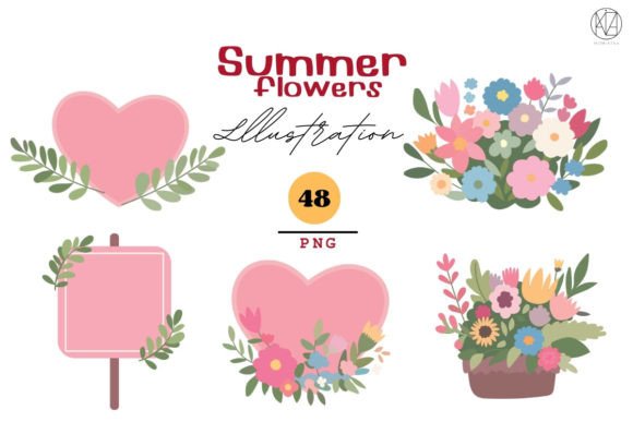 Download "Summer Floral Illustrations 48 PNG - Floral illustrations Collection
