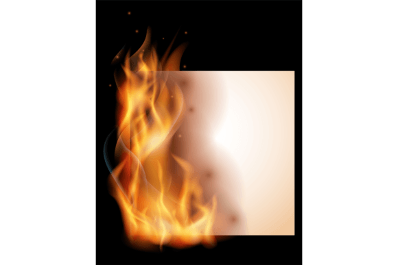 Download Paper in Fire Mockup. Realistic Burning - Burning Collection